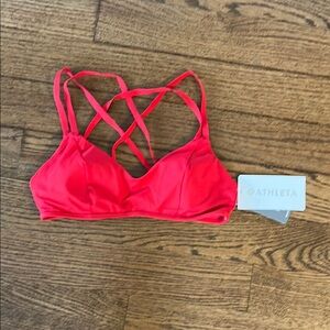 Athleta South Swell Pink Bikini Top